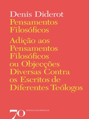cover image of Pensamentos Filosóficos